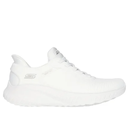 Skechers 117497 Ladies Trainer-Off White Slip Ins